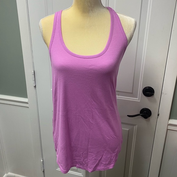 PINK Victoria's Secret Tops - Victoria Secret Pink Racerback Tank Top in Pink Purple